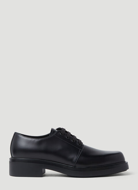Vetements Brushed Leather Derby shoes Black vet0154015