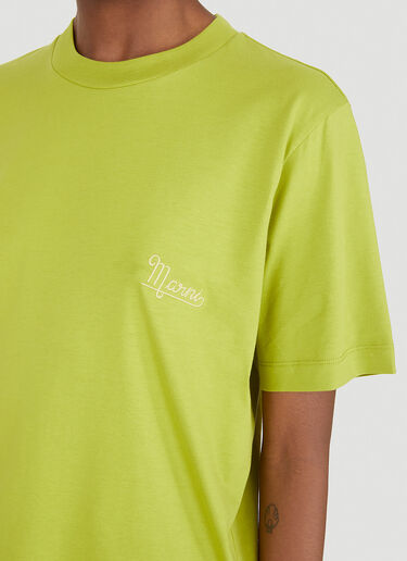 Marni Logo Embroidery T-Shirt Green, Pink Blue mni0247016