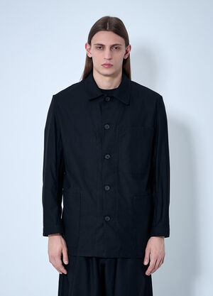 Yohji Yamamoto ボタンダウンシャツ ブラック yoy0160002
