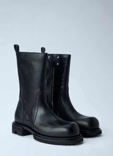 LN-CC® - Rick Owens: Creeper Elastic Boots - Black Rick Owens Creeper Elastic Boots Black ric0165020