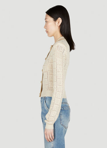 Balmain Monogram Cardigan Cream bln0252014