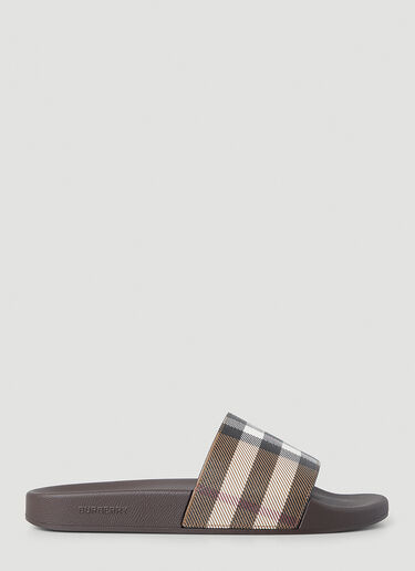 Burberry Vintage Check Furley Slides Brown bur0147059