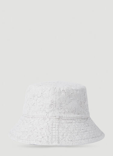 Lace Bucket Hat Guess USA Lace Bucket Hat White gue0152023