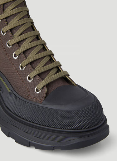 Alexander McQueen Tread Slick Boots Brown amq0146030
