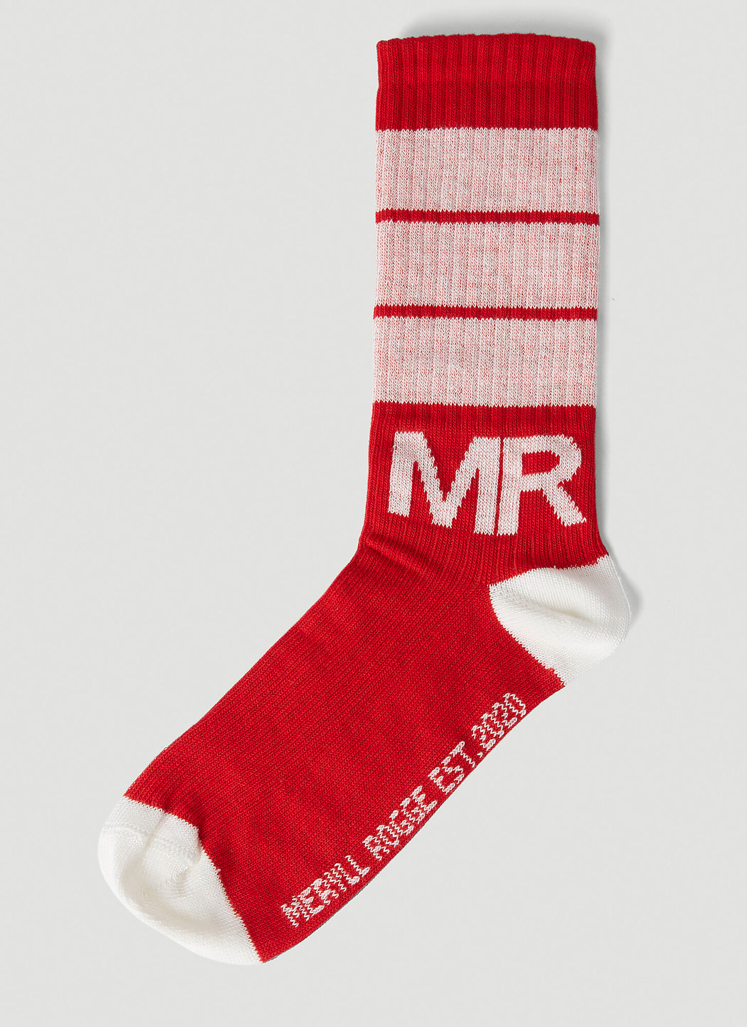 Meryll Rogge Logo Striped Socks In Red