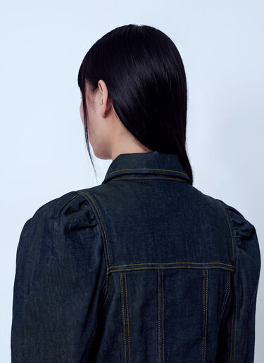 LN-CC® - GANNI: Slub Denim Shirt - Blue GANNI Slub Denim Shirt Blue gan0266005