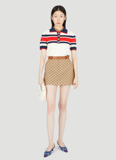 Gucci GG Canvas Skirt Camel guc0253067