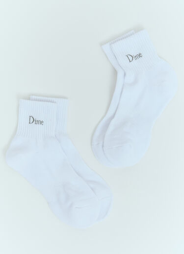 Dime 经典袜子两件套 白 dmt0154032