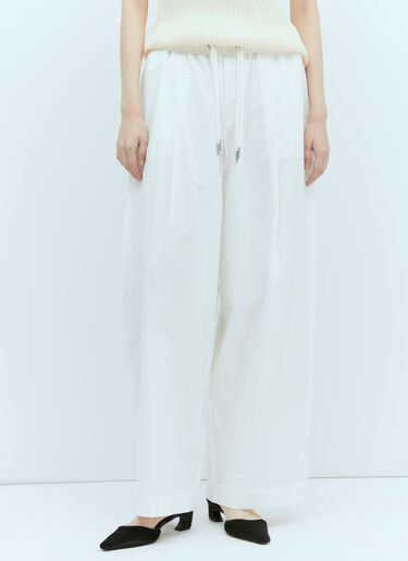 St. Agni Drawstring Pants White sta0255007