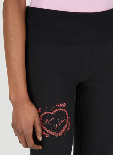 LN-CC® - Maisie Wilen: Pop Logo Print Trackpants - Black Maisie Wilen Pop Logo Print Trackpants Black mwn0247002
