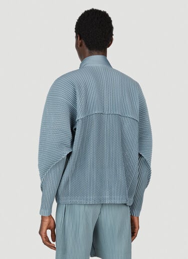Homme Plissé Issey Miyake Pleated Zip Up Cardigan Grey hmp0153013