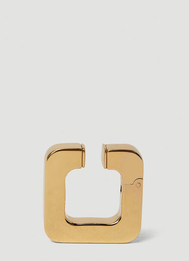 Gucci 镌刻 logo 耳夹 金色 guc0251229