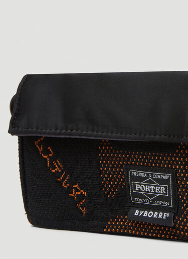 Porter-Yoshida & Co x Byborre ロゴパッチ ウォレット ブラック por0350006