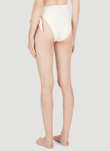 Ziah Asymmetric Tie Bikini Bottoms White zia0250011