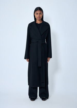 The Row Malika Coat Black row0262021