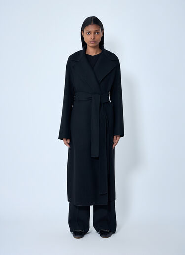 The Row Malika Coat Black row0262021