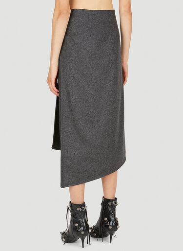 Rabanne Flannel Skirt Grey pac0250019
