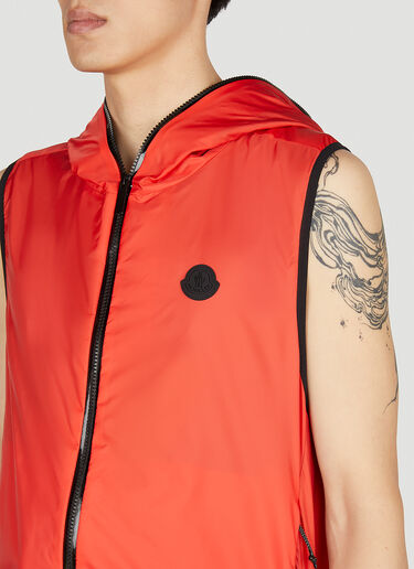 Moncler Pakito Hooded Gilet Jacket Red mon0152035