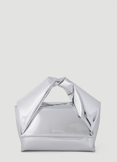 JW Anderson Mini Twister Shoulder Bag Silver jwa0252011