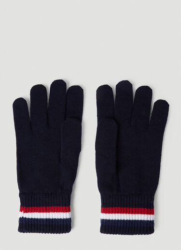 Moncler Tricolour Wool Gloves Navy mon0154040