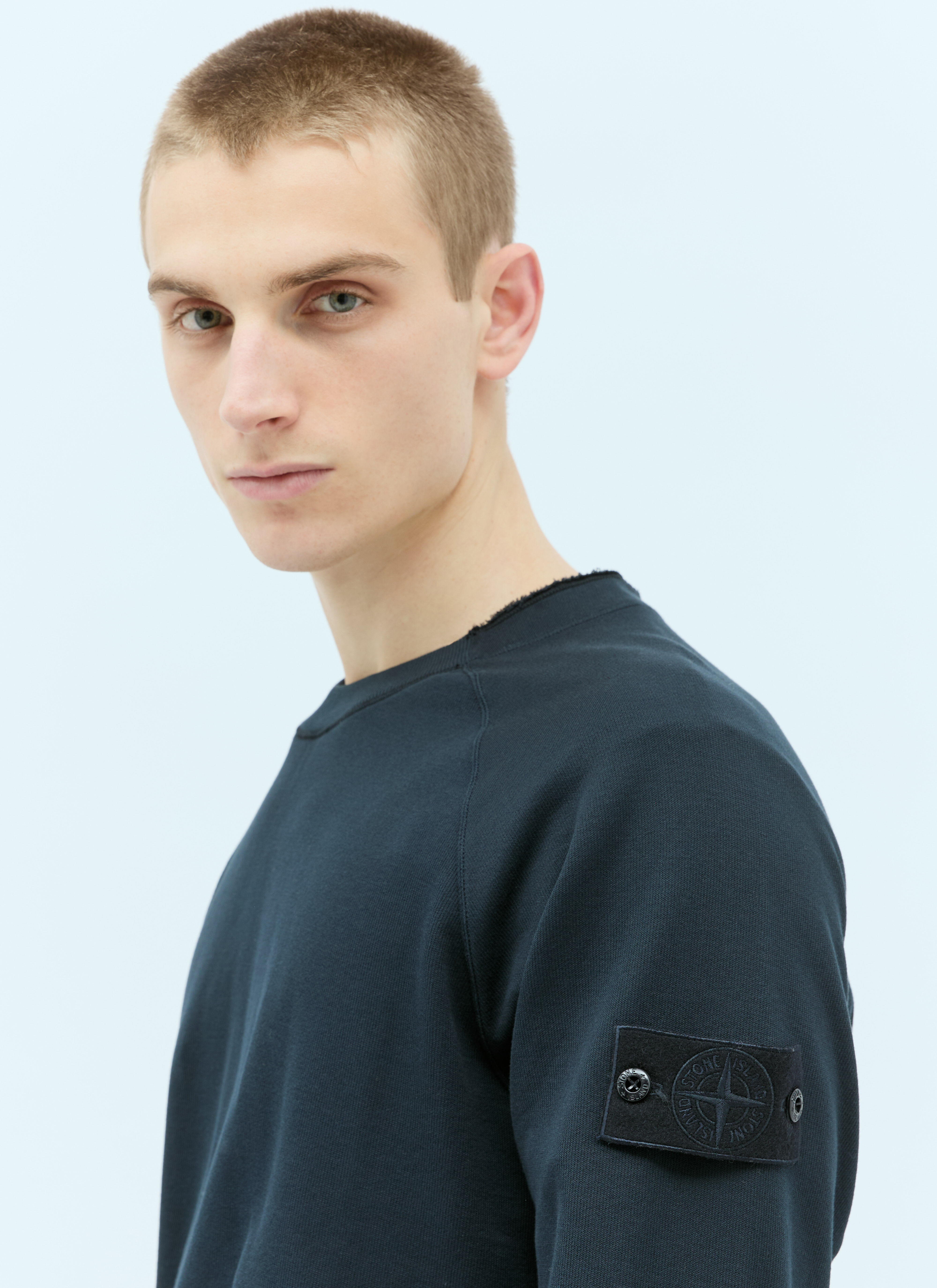 Stone island ghost sweatshirt navy clearance