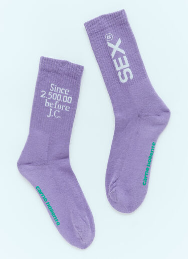 Carne Bollente Sex Socks Purple cbn0354014