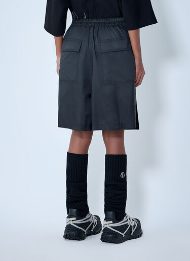 Moncler x Rick Owens Drawstring Midi Kilt Shorts Black mcs0363014