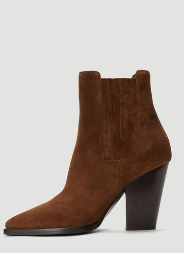 Saint Laurent Theo Chelsea Boots Brown sla0242013