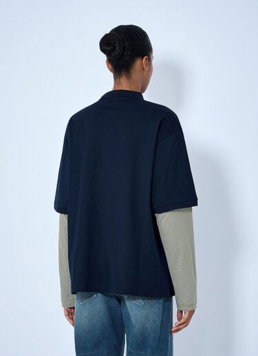 LN-CC® - Miu Miu: Buttoned Polo Shirt - Blue Miu Miu Buttoned Polo Shirt Blue miu0366014