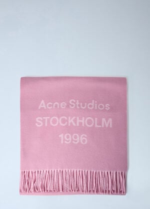 Acne Studios Wool Fringe Scarf Pink acn0163015