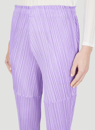 Pleats Please Issey Miyake Thicker Bottom Tapered Pants Purple plp0248022