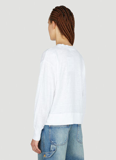 Isabel Marant Étoile Klowia Long Sleeve T-Shirt White ibe0251019