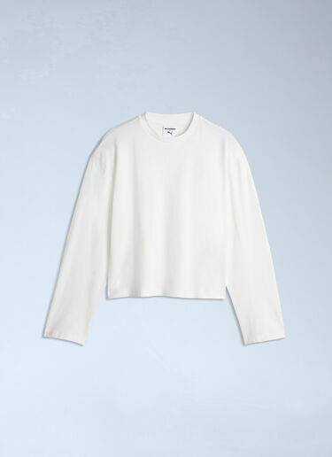 LN-CC® - Puma x Jil Sander: Crewneck Longsleeve - White Puma x Jil Sander Crewneck Longsleeve White pum0266011