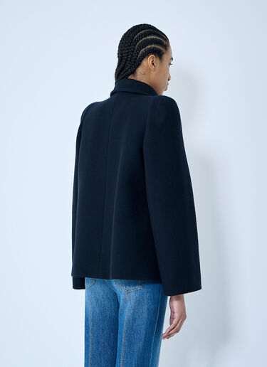 Chloé Double-Breasted Jacket Blue chl0259001