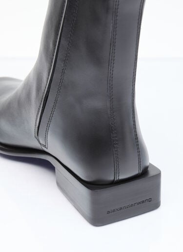 Alexander Wang Throttle Leather Ankle Boot Black awg0255047