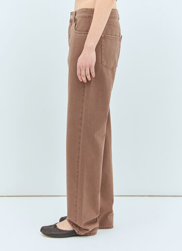 Miu Miu Five-Pocket Jeans Brown miu0359005