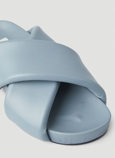 Jil Sander Crossover Flatform Sandals Blue jil0250023