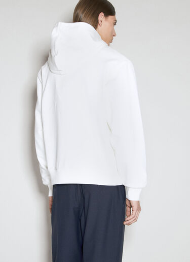 Marni Logo Print Hooded Sweatshirt White mni0155005