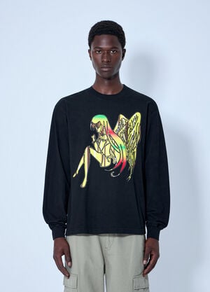 b.Eautiful x Sara Yukiko Mon b.e Angel Sweatshirt Black bea0164022