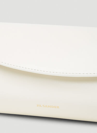 Jil Sander Cannolo Small Shoulder Bag Cream jil0253020