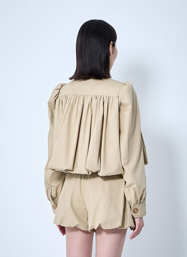 Chloé Gathered Jacket Beige chl0260009