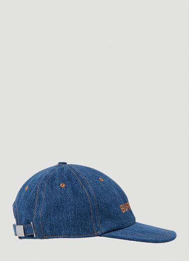 Burberry Logo Denim Baseball Cap Blue bur0253076