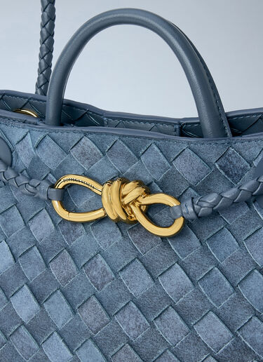 LN-CC® - Bottega Veneta: Small Andiamo Handbag - Blue Bottega Veneta Small Andiamo Handbag Blue bov0264010