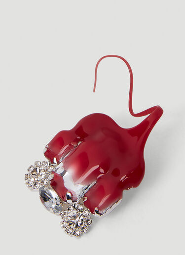 Ottolinger Dipped Crystal Clip-On Earrings Red ott0250022