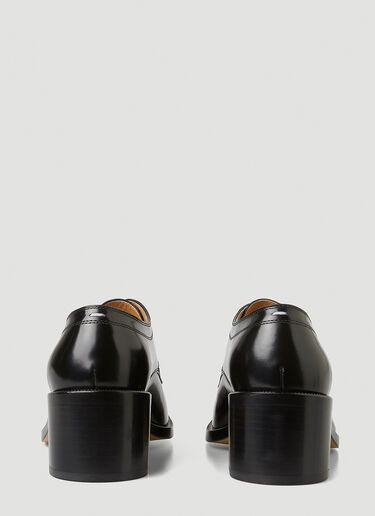 Maison Margiela Tabi Lace-Up Heeled Shoes Black mla0246042
