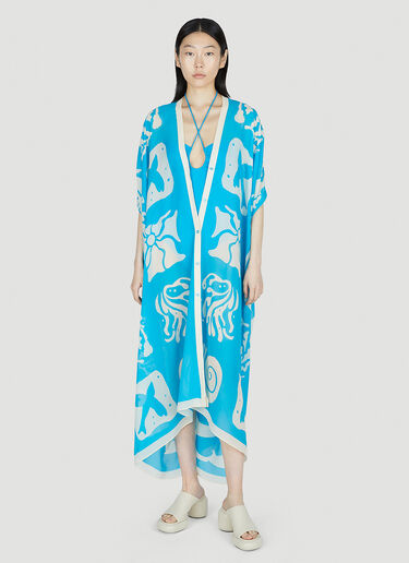 Rodebjer Agave Youthquake Kaftan 连衣裙 蓝色 rdj0252012