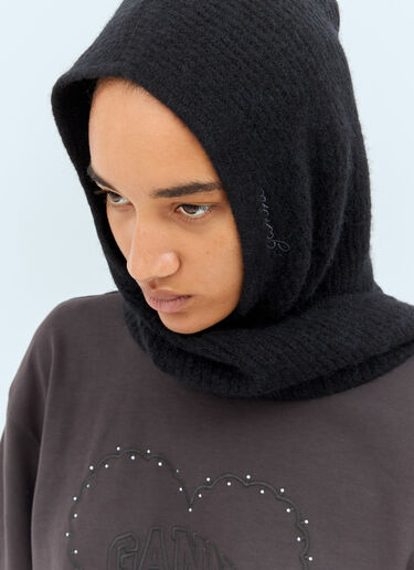 Soft Wool Balaclava GANNI Soft Wool Balaclava Black gan0258063