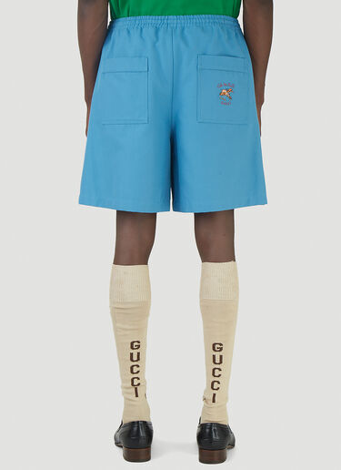 Gucci X Freya Hartas Embroidered Shorts Blue guc0145008