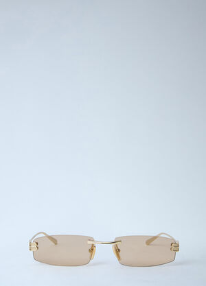 Balenciaga Gossip Rectangular Sunglasses Brown bal0264033