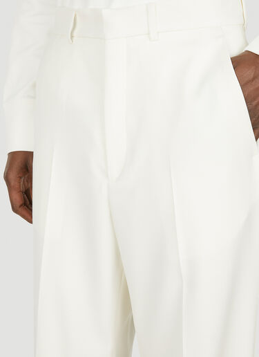 Tailored Wide Leg Pants Casablanca Tailored Wide Leg Pants White cbl0147007